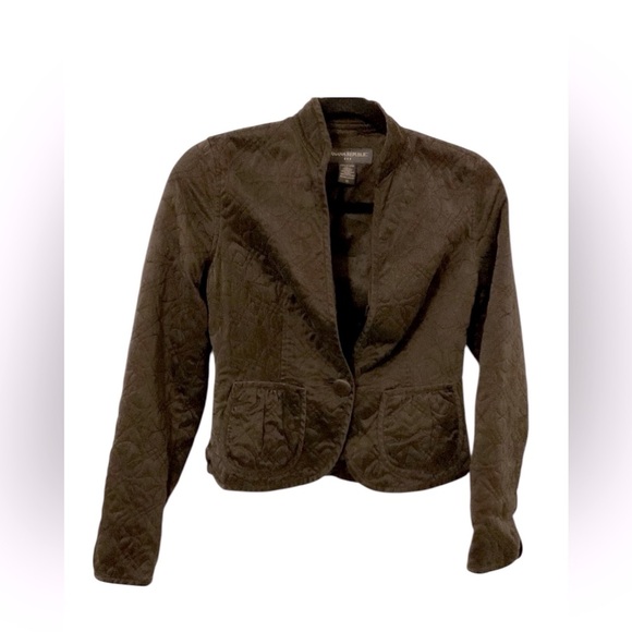 Banana Republic Beautiful fully-lined quilted silk jacket xS - Picture 1 of 14